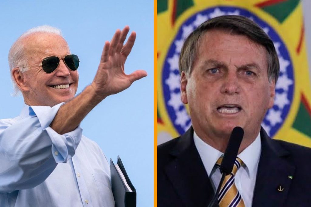 Joe Biden e Jair Bolsonaro