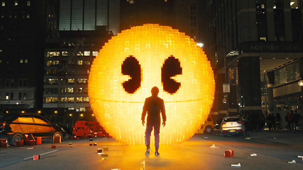 O filme "Pixels" é um dos títulos que sai da Netflix em fevereiro (Foto: Divulgação)