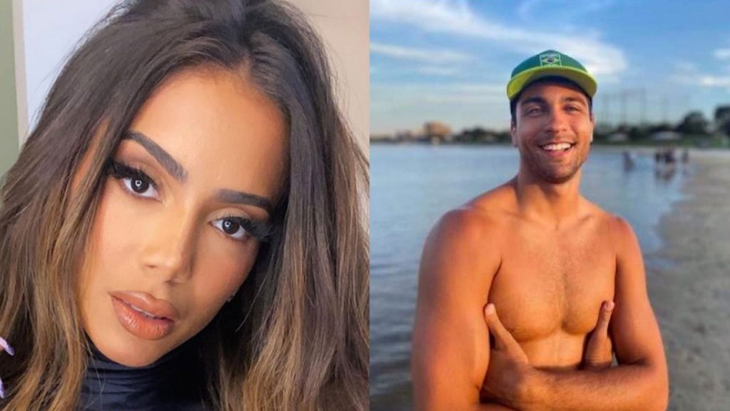 Anitta recebeu a visita de Vinícius Freitas em seu show (Foto: Montagem/Reprodução Instagram)