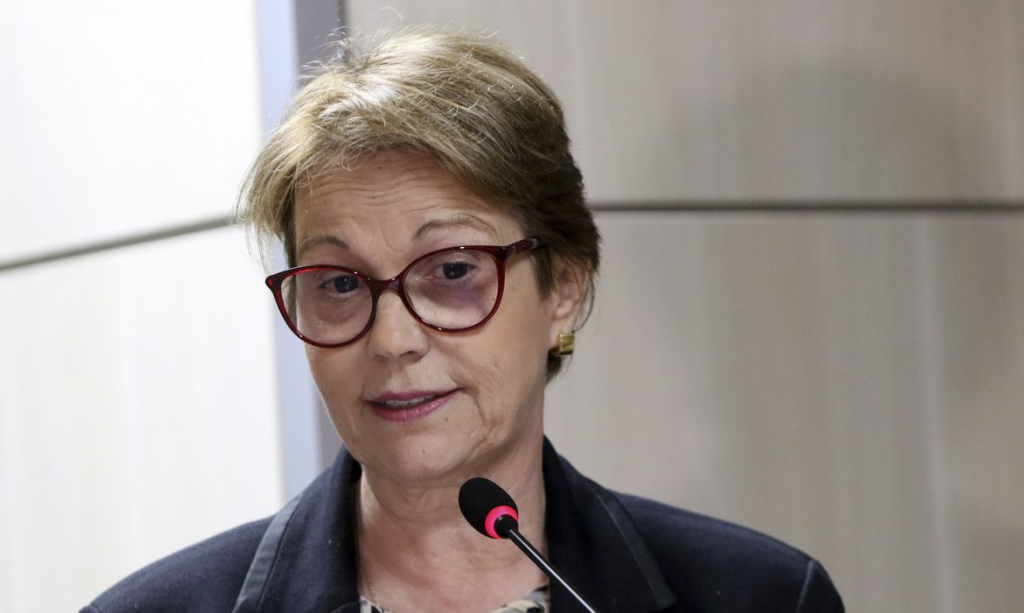 Ministra Tereza Cristina, da Agricultura, informou que estoques de fertilizantes vão só até outubro (Wilson Dias/Ag. Brasil)