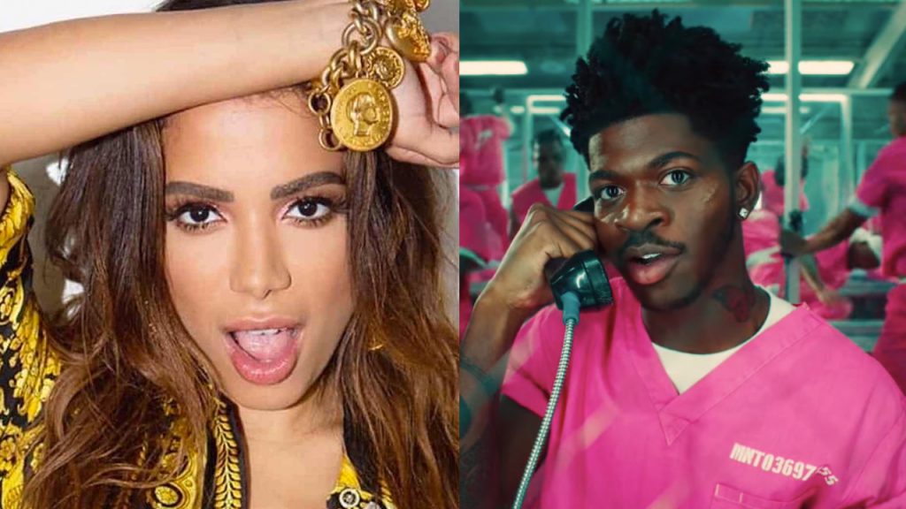 Anitta e Lil Nas X estão na festa do VMA 2022 nos Estados Unidos (Montagem/Reprodução)