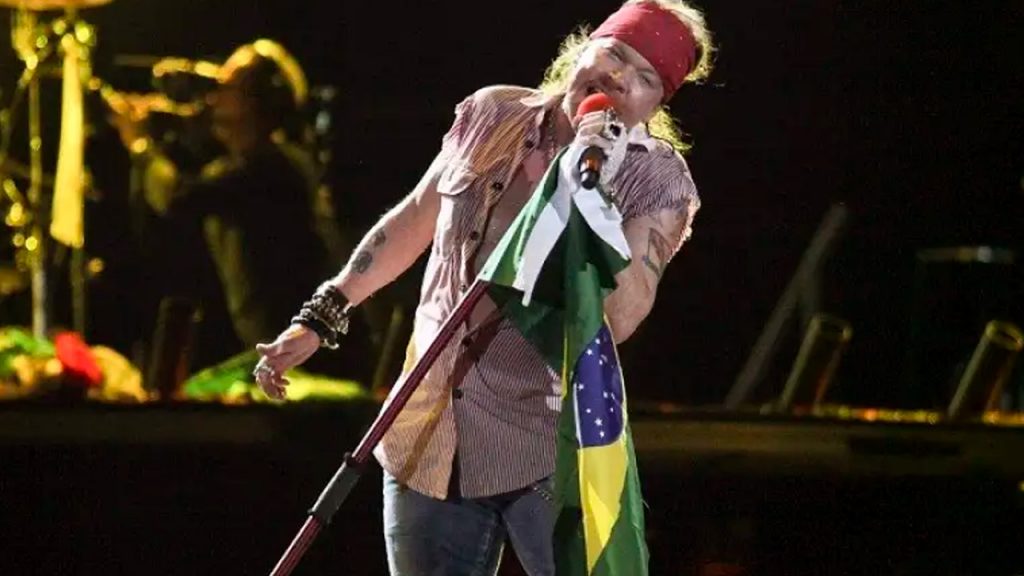 Axl Rose já está com o Guns no Brasil para uma série de shows (Divulgação)