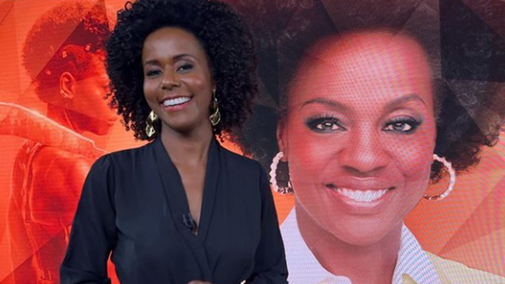 Maju Coutinho entrevistou Viola Davis no Fantástico deste domingo (18) (Instagram)