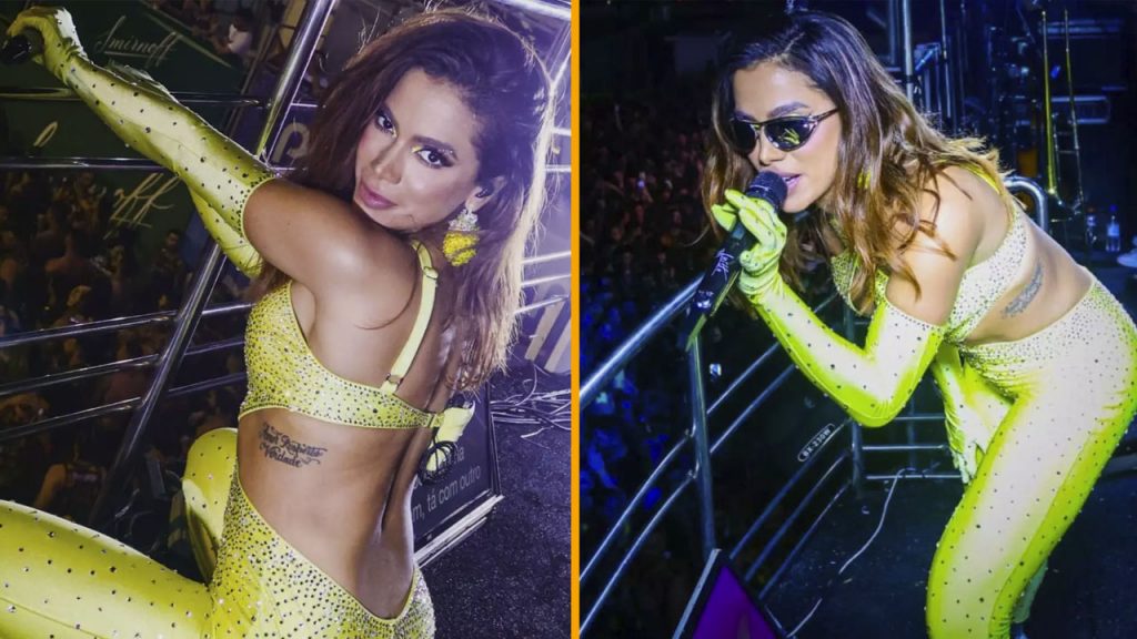 Anitta brilhou e arrasou puxando seu bloco no Carnatal (Montagem/Instagram)