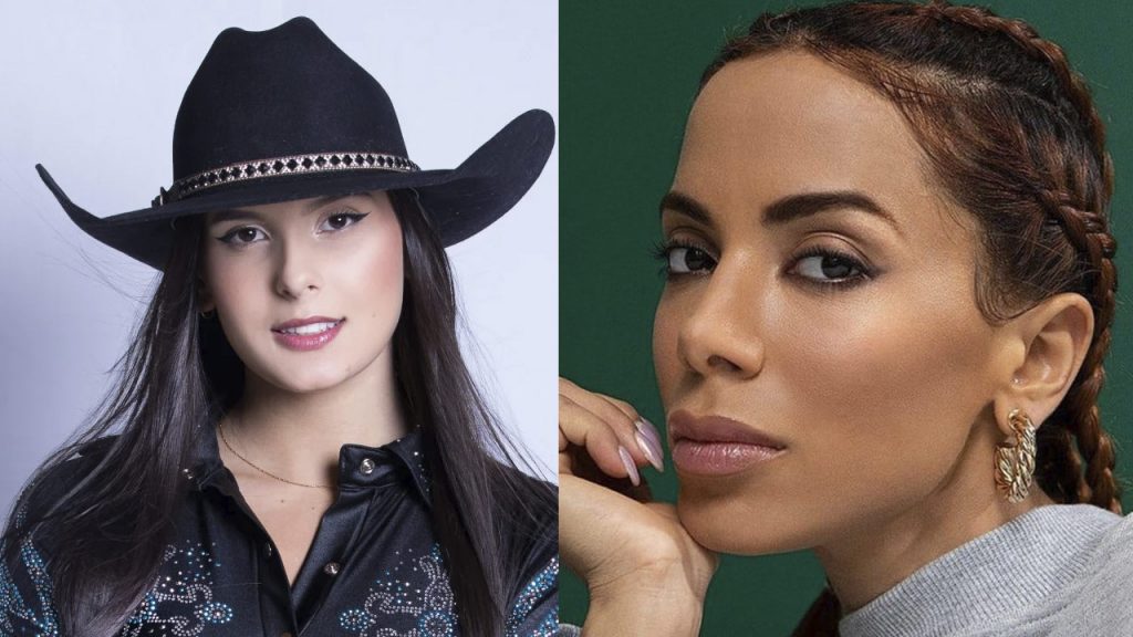 Ana Castela se emocionou a descobrir que está sendo seguida por Anitta nas redes sociais