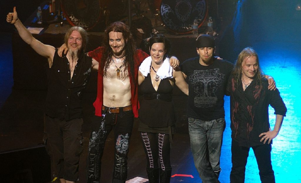 Anete Olzon com o Nightwish em Melbourne, Australia, em 2008 (Foto: Wikicommons)