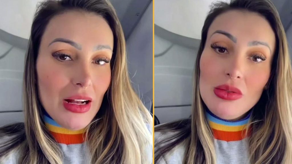 Andressa Urach passa susto em avião e pede perdão pelos pecados