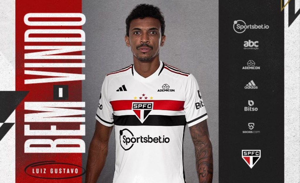 São Paulo confirmou a chegada de Luiz Gustavo