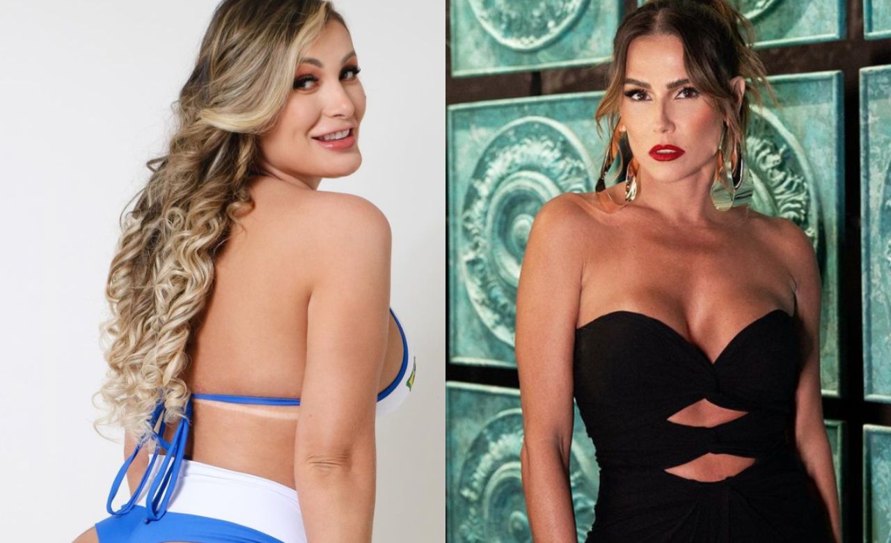 Andressa Urach faz convite ousado para Deborah Secco e marido