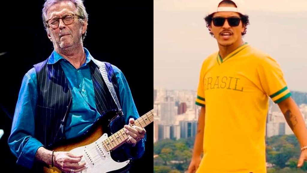 Eric Clapton e Bruno Mars: ainda tem ingresso para o show dos astros neste ano no Brasil