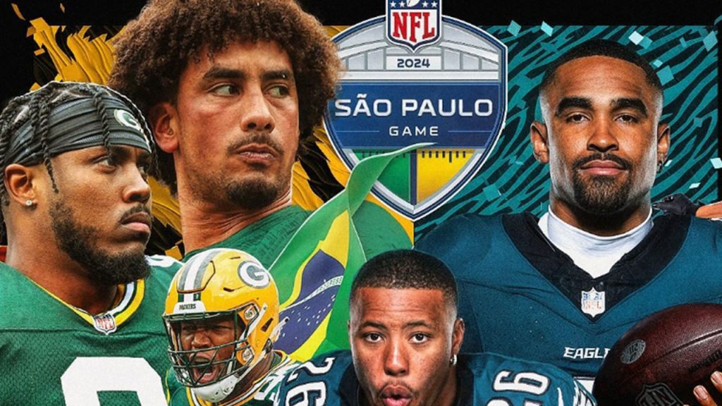 São Paulo já vive a expectativa de receber o jogaço entre Philadelphia Eagles e Green Bay Packers pela temporada da NFL