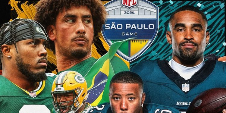 São Paulo já vive a expectativa de receber o jogaço entre Philadelphia Eagles e Green Bay Packers pela temporada da NFL