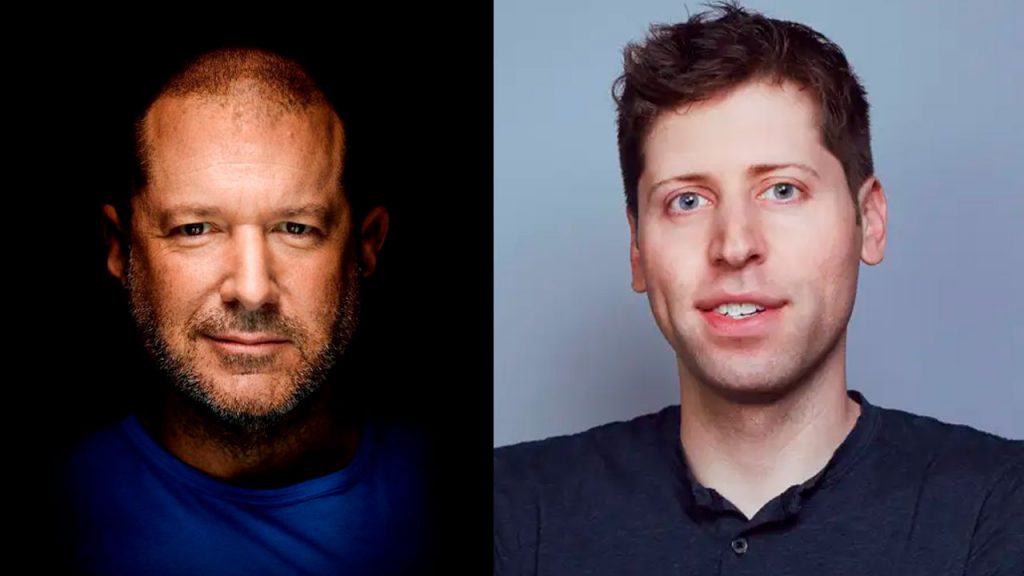 Jony Ive e Sam Altman, CEO da OpenAI: parceria de milhões