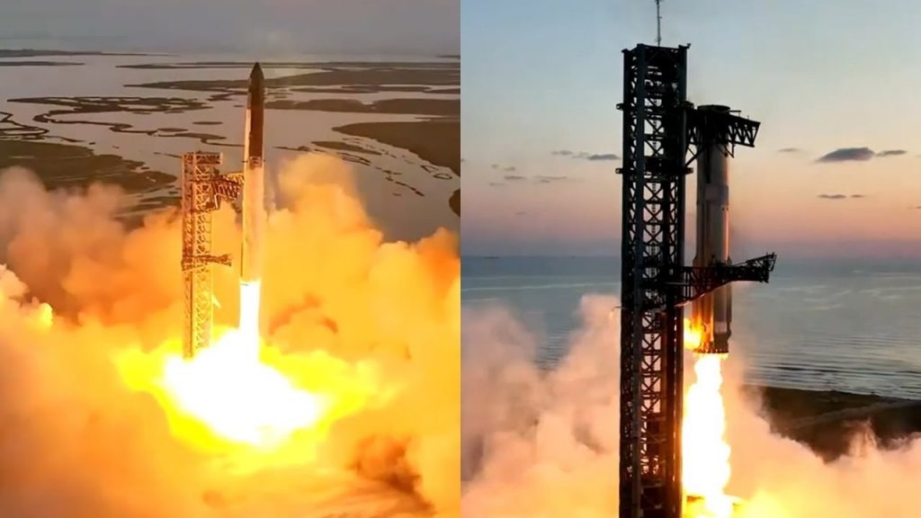 Teste de captura do foguete Super Hevay da SpaceX foi um marco na história do programa espacial