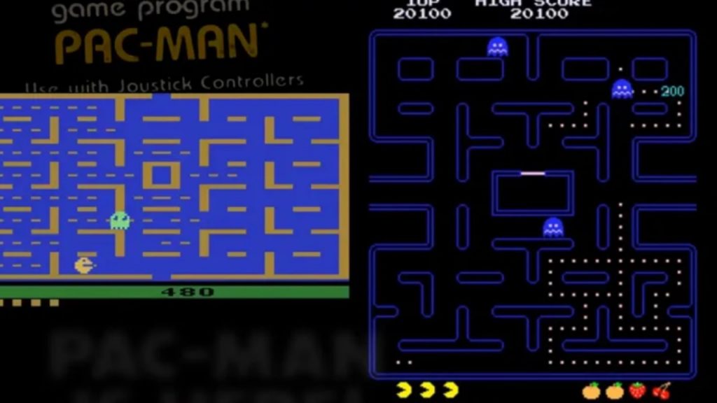 Pac-Man foi lançado para o Atari 2600 em 1982