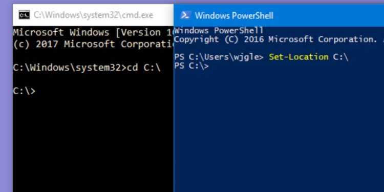 CMD Prompt e Power Shell estão disponíveis no Windows e atendem diferentes necessidades de usuários