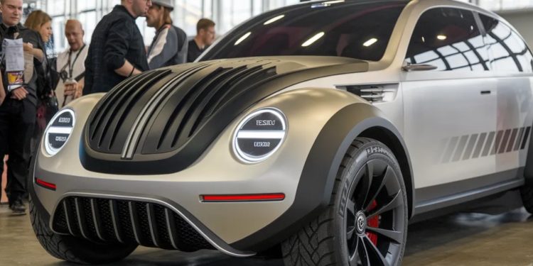 Tesla Fusca é um conceito que reimagina o Volkswagen Fusca com tecnologia e design da Tesla