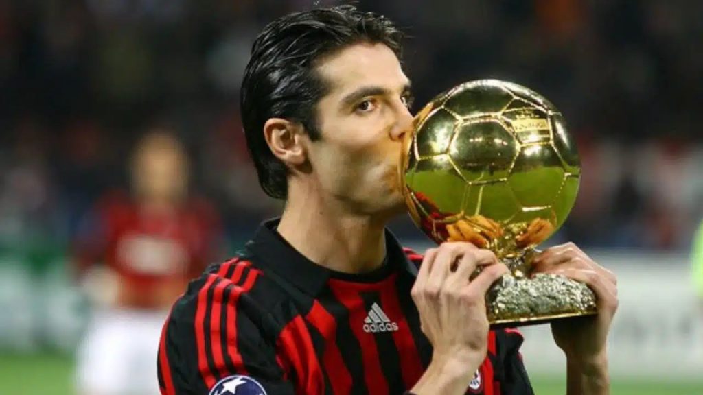 Kaká foi o último brasileiro a vencer a Bola de Ouro, em 2007