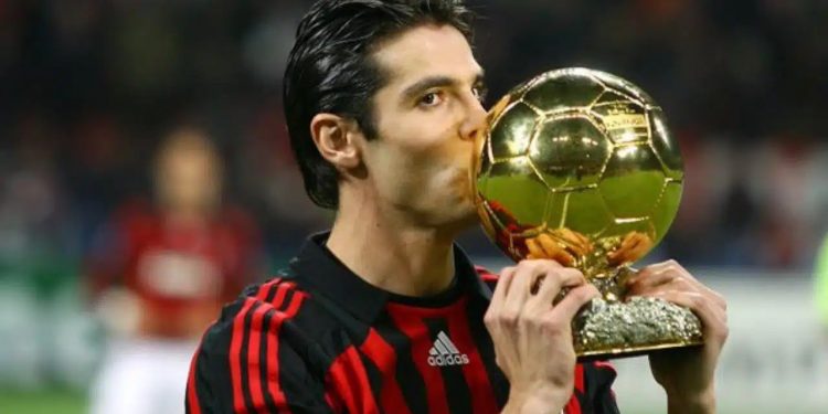 Kaká foi o último brasileiro a vencer a Bola de Ouro, em 2007