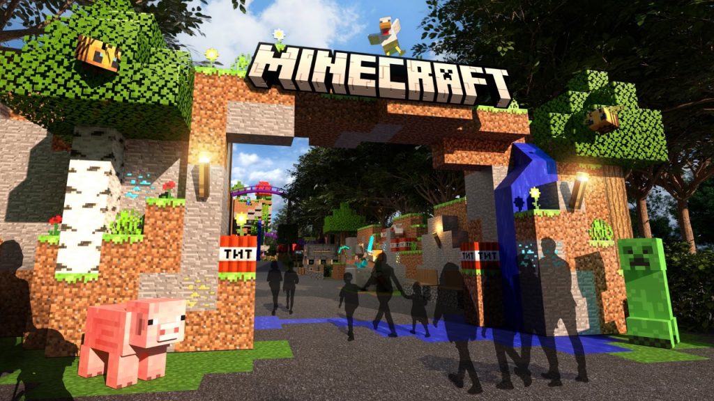 Minecraft fará sua estreia no mundo real com parques temáticos e atrações