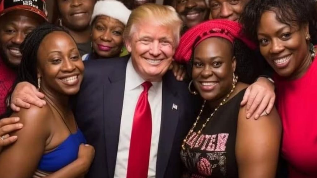 Deep Fake: Foto falsa gerada por IA mostrava Trump com apoiadores negros