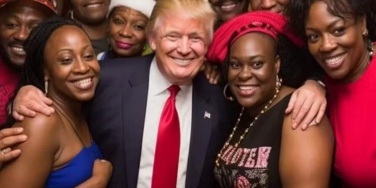 Deep Fake: Foto falsa gerada por IA mostrava Trump com apoiadores negros