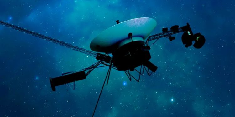 A Voyager 1 foi lançada em 1977 pela Nasa para estudar Júpiter e Saturno