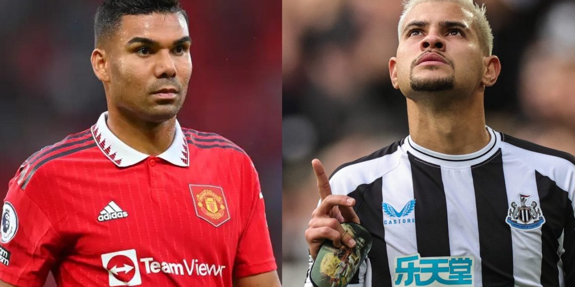 Casemiro e Bruno Guimarães: craques da seleção brilham em duelo pesado do campeonato inglês