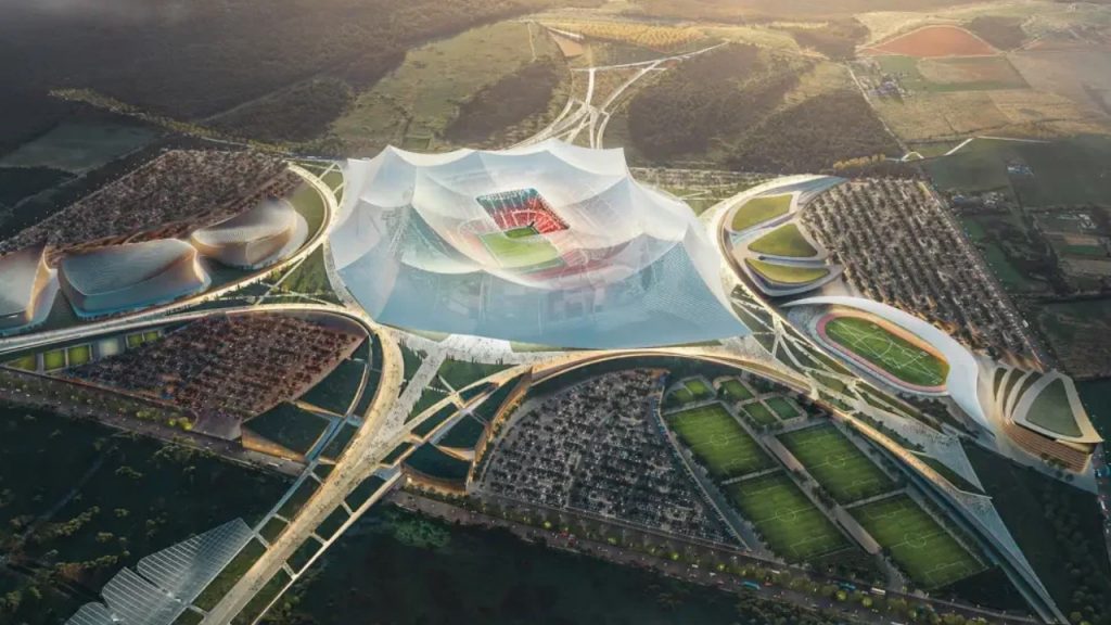 Projeção do Grand Stade Hassan, presente na Copa do Mundo de 2030