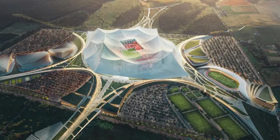 Projeção do Grand Stade Hassan, presente na Copa do Mundo de 2030